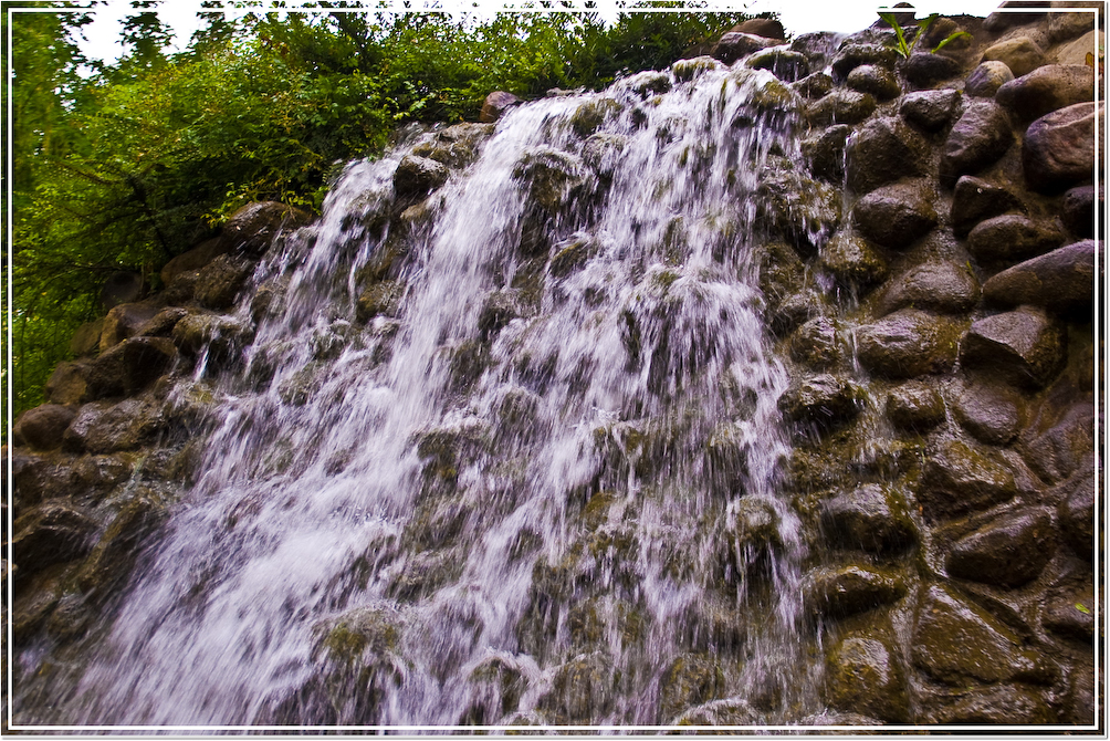 2009 Urlaub auf Rügen 9. Tag - Hansapark - Wasserfall